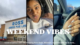 VLOG| Saturday morning breakfast, amazing Ross finds, Walmart, organizing my new Coach tote & more..