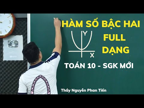 Hàm Số Bậc Hai (Full Dạng) - Toán 10 (SGK Mới) || Thầy Nguyễn Phan Tiến
