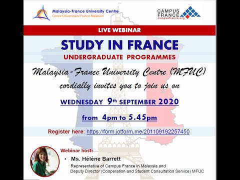 [Live Webinar] Study in France Undergraduate Program