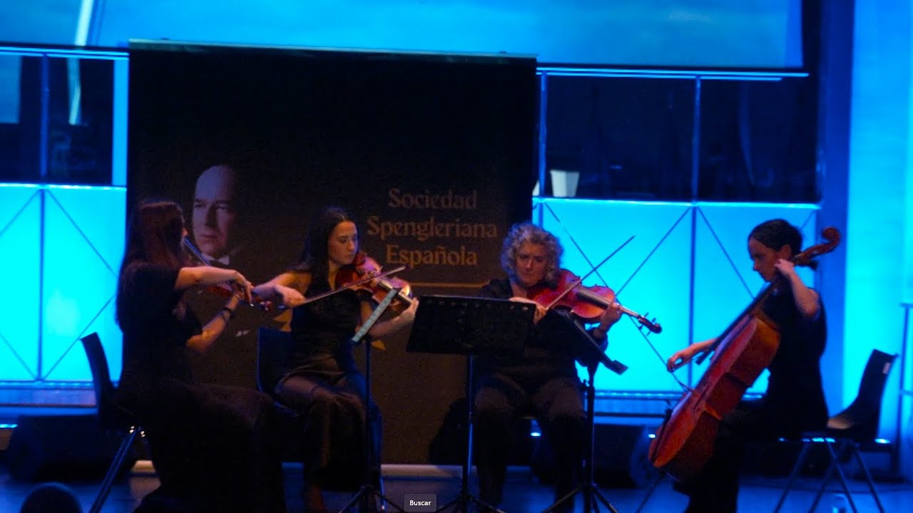 CONCIERTO DEL CUARTETO DE CUERDA DALÍ EN EL ACTO INSTITUCIONAL DE LA SOCIEDAD SPENGLERIANA ESPAÑOLA.