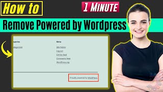 How to remove powered by wordpress 2024
