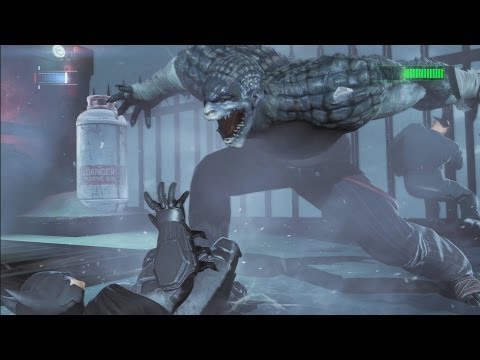 Batman Arkham Origins Killer Croc Boss Fight [HD]