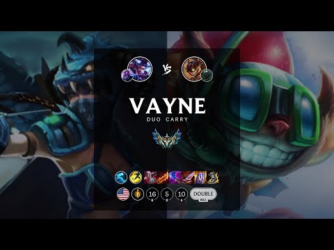 Vayne ADC vs Ziggs - NA Challenger Patch 12.16