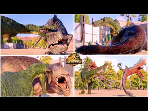 Suchomimus VS All Dinosaurs Killing Animations 🦖 Dinosaurs Fighting - Jurassic World Evolution 2