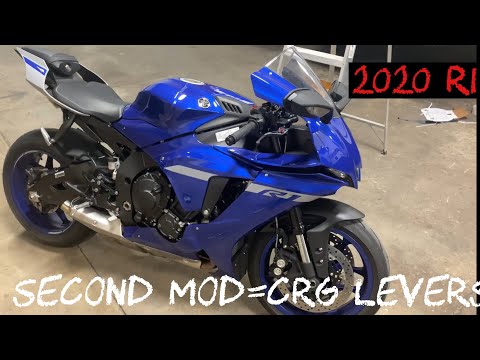 Yamaha R1 DIY CRG shorty black lever install tutorial DIY 15-23 clutch brake