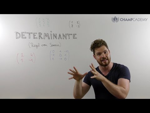 Determinante berechnen (Regel von Sarrus)