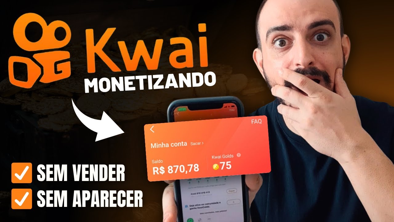 COMO GANHAR DINHEIRO NO KWAI SEM APARECER (Dinheiro na Internet)