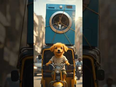 Poor Puppy bought Washing machine for her Mother | Teen Paw #puppy #animals #shortsfeed