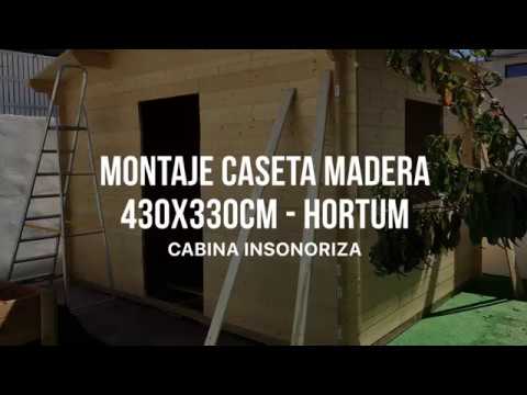 Montaje caseta de madera en terraza