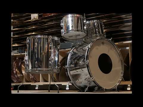 Gretsch 12/12/16/24" Drum Set - 1970s Chrome over Wood image 24