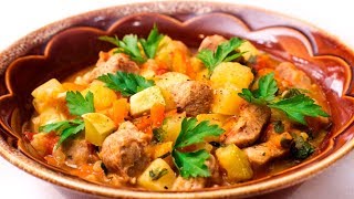 Рагу с овощами и мясом