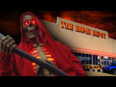 AWESOME HALLOWEEN 2022 at HOME DEPOT NORTH CANTON OHIO ANIMATRONICS AND PROPS