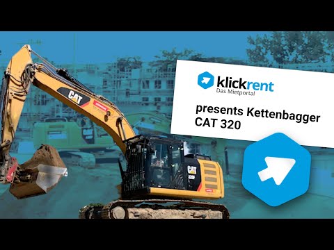 klickrent und der Kettenbagger: Der CAT 320