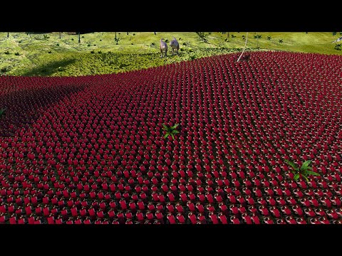 45.000 Spartans Hunt T-rex on the Jungle - Ultimate Epic Battle Simulator