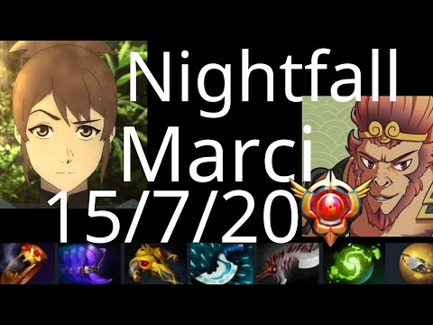 Nightfall Marci vs DK, Hoodwink, WR, Jakiro, Juggernaut - dota2