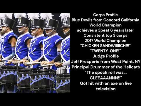 Blue Devils 2017 Percussion Tape Synced with Finals Night Audio