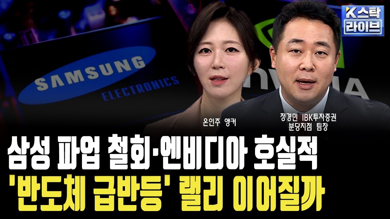 삼성 파업 철회·엔비디아 호실적...'반도체 급반등' 랠리 이어질까ㅣ정경민 IBK투자증권 분당지점 팀장