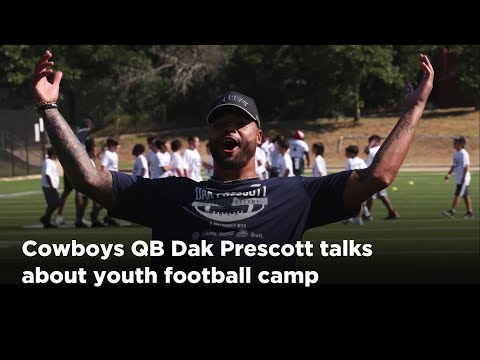 Video Cowboys QB Dak Prescott talks about youth football camp