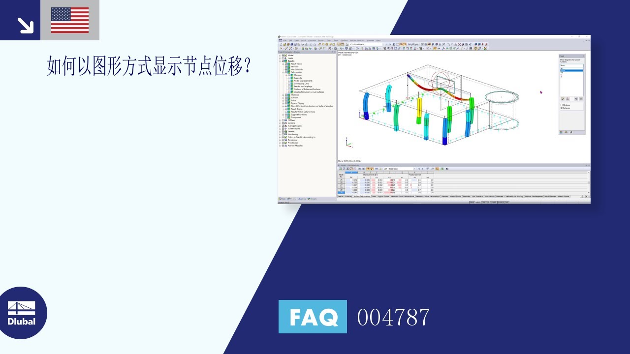 常见问题解答 004787 | 如何以图形方式显示节点位移？