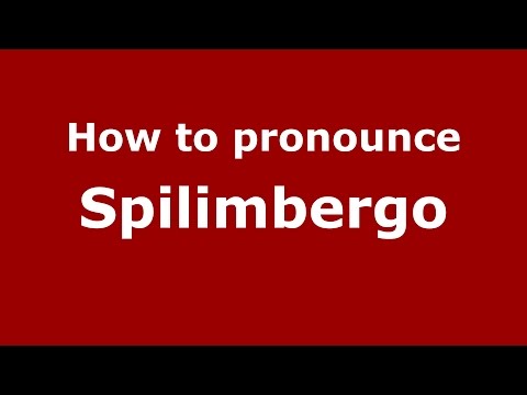 How to pronounce Spilimbergo