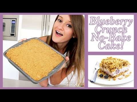 How To Make Blueberry Crunch No-Bake Cake!