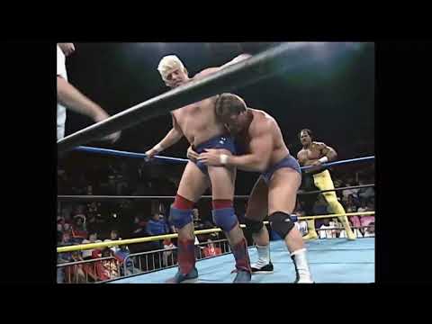 Paul Orndorff Rick Rude vs. Ron Simmons Dustin Rhodes - 12/7/1992 - WCW