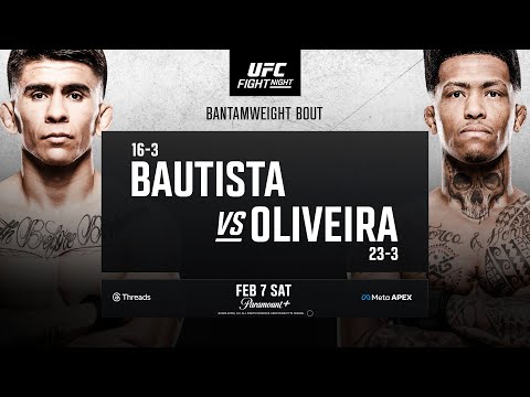 UFC Vegas 113: Bautista vs Oliveira - February 7th | Fight Promo