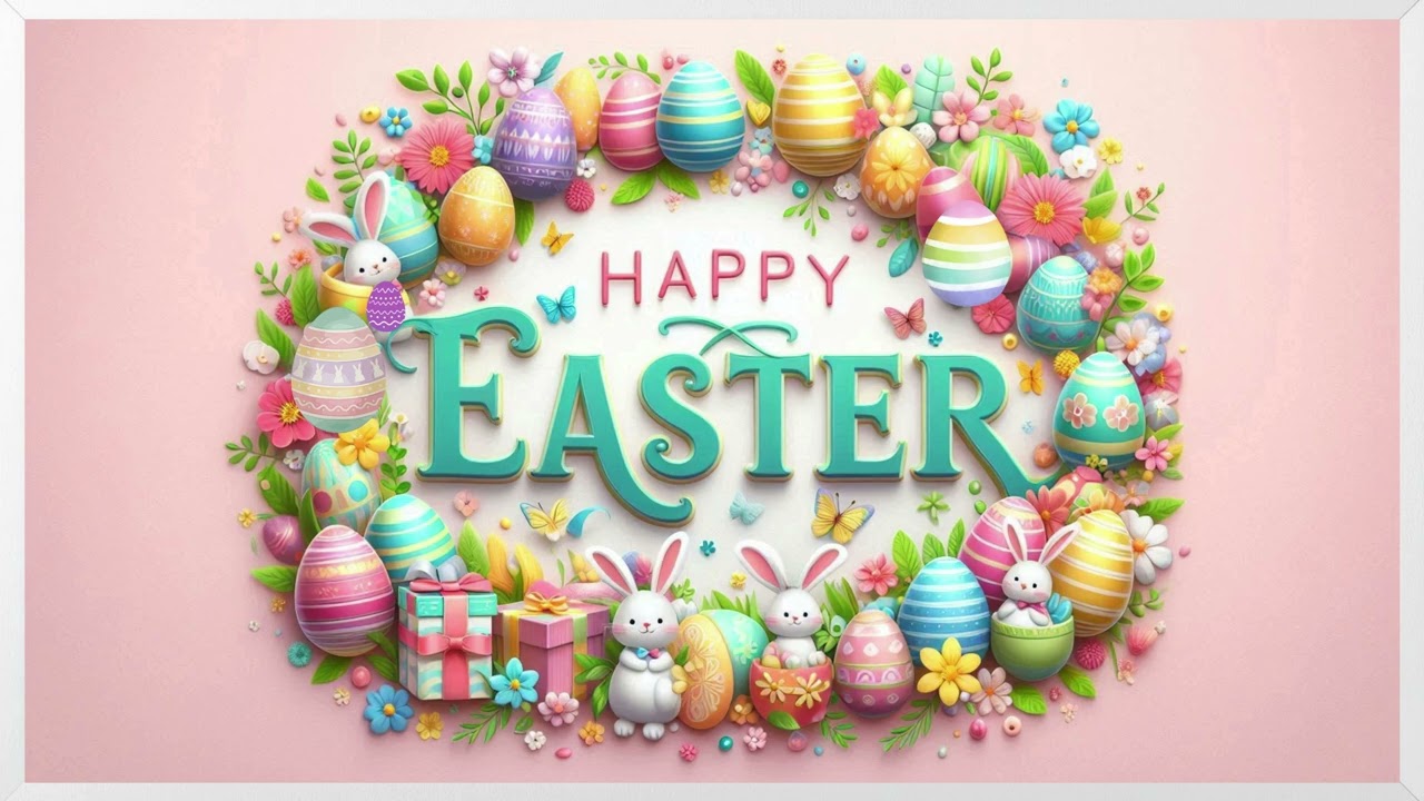 Happy Easter - Wallpaper - Screensaver - TV Art - 4K - Frame Art - TV Art -Easter Eggs