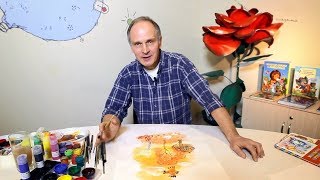 Как нарисовать обложку для книги о золотой рыбке