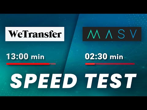 MASV vs WeTransfer Pro: MASV 2X Faster in Uploads, 10X in Downloads!