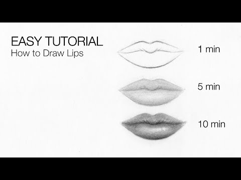 How to Draw Lips & Mouth in 10 MINUTES - EASY Tutorial...