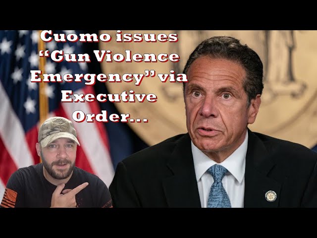 Cuomo issues "Disaster Emergency" on Gun Violence... and blames the CRIMINALS?