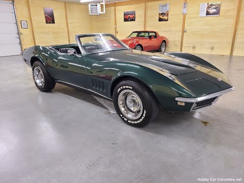 1968 British Green Corvette Convertible 4spd For Sale Video