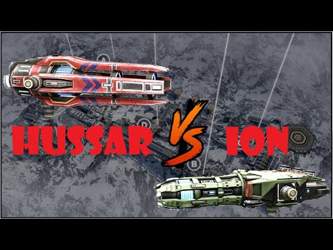 War robots comparing medium weapons Hussar vs Ion