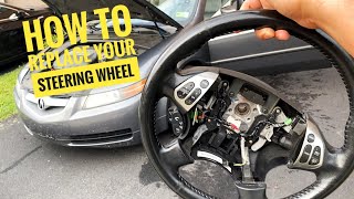 How to replace your steering wheel On Acura TL