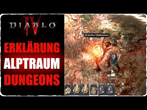 Diablo 4 Alptraum Dungeons freischalten Glyphen finden Glyphen verbessern und Siegel herstellen