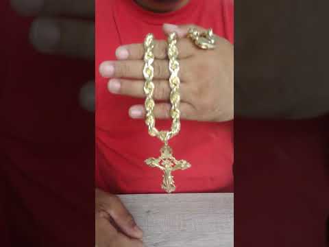 Hawaii Rope Chains "Monsta" Review + 4" INRI Cross + 1.5mm DC Rope + 2" Crucifix