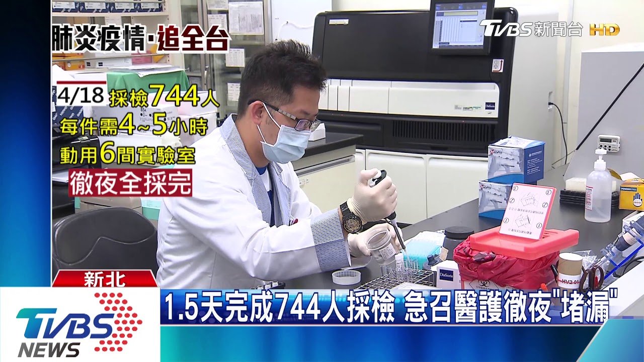 1.5天完成744人採檢 急召醫護徹夜「堵漏」