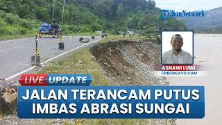Terancam Terputus, Abrasi Sungai Alas Gerus Bahu Jalan Nasional Lawe Sekerah di Aceh Tenggara