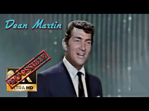 Dean Martin AI 4K Colorized / Impossible restore - Everybody Loves Somebody 1964