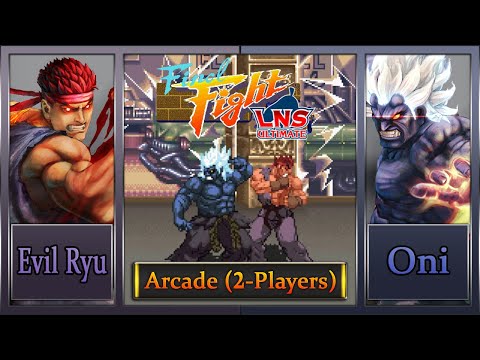 Final Fight LNS Ultimate V.04: Arcade [Hard Musou] – Evil Ryu & Oni (2-Players)