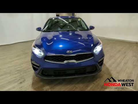 2019 Kia Forte EX IVT in Blue for sale at Wheaton Honda West in Calgary, AB