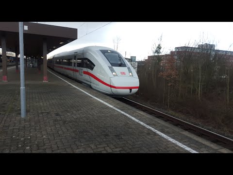 BR 412 - der neue ICE 4 - (DB) Auf Probefahrt Richtung Hannover - Göttingen (Hbf)