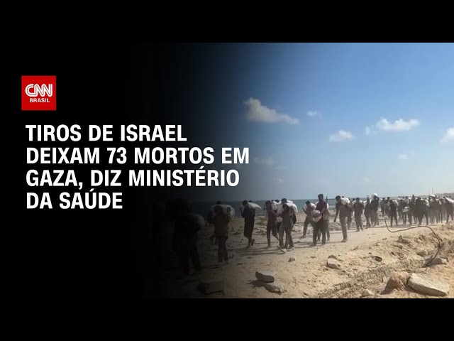 Tiros de Israel matam mais de 70 que buscavam ajuda em Gaza, diz autoridade | AGORA CNN