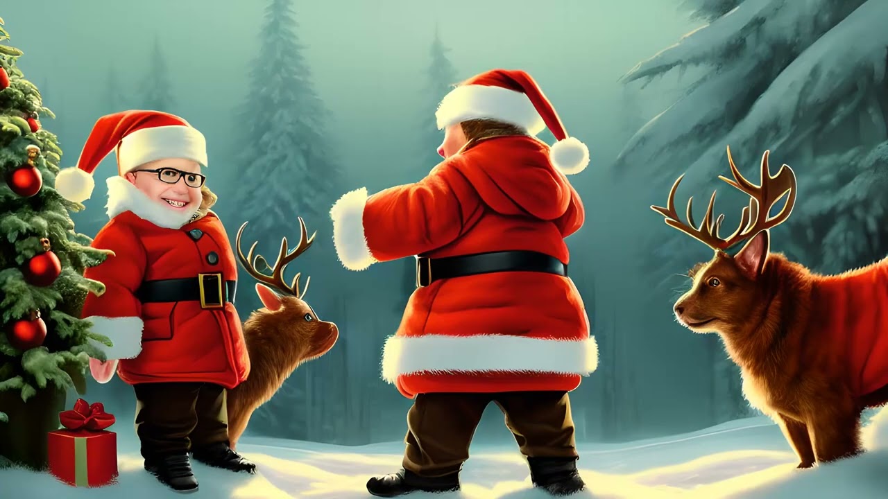 1 hour of Christmas theme images (AI image generation) using stable diffusion