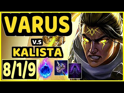VIPER (VARUS) vs KALISTA - 8/1/9 KDA BOTTOM ADC CHALLENGER GAMEPLAY - KR