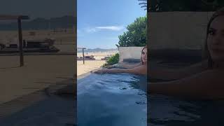 プールから上がると腰の下の張り出しが…