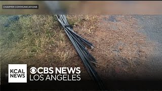 Spectrum calls internet outage domestic terrorism, LAPD downplays incident as vandalism