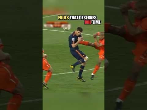 FOULS THAT DESERVES JAIL TIME IN FOOTBALL #football #soccer #top5