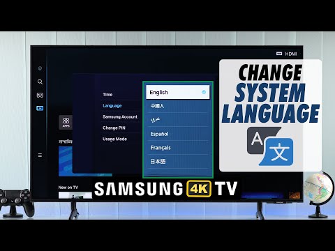 Samsung Smart TV How to Change System Language! [4K TV]